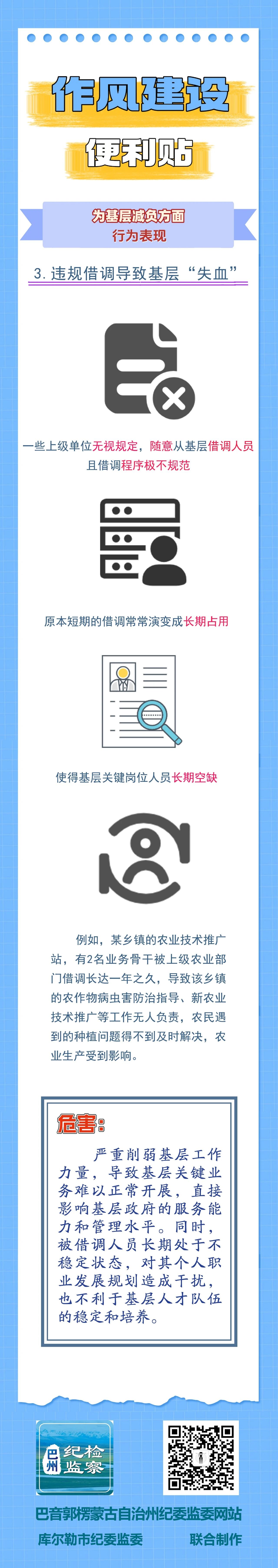 作风建设便利贴丨为基层减负方面行为表现③