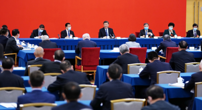 习近平看望参加政协会议的经济界委员